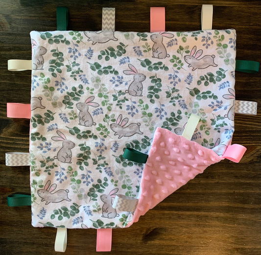 Bunny Taggie Blanket