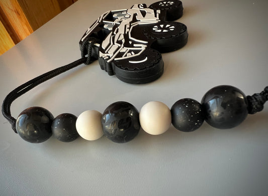 Black Matte Leopard UTV Teether