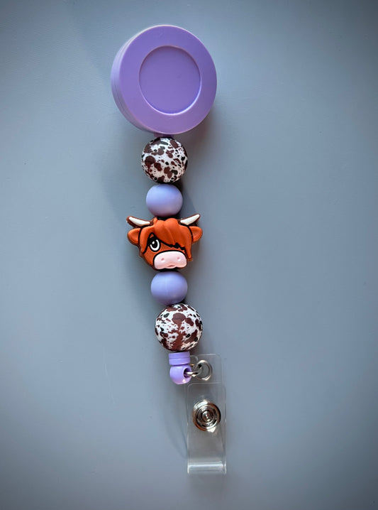 Lavender Highland Badge Reel
