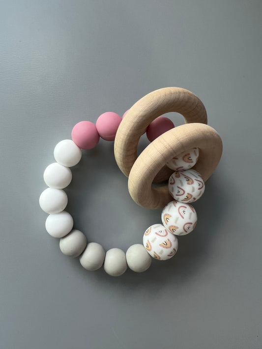 Mauve Boho Rainbow Rattle