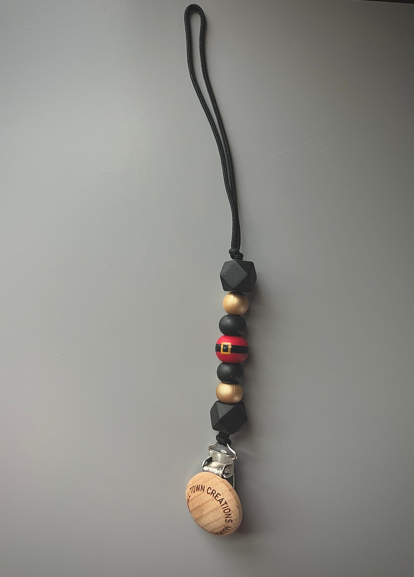 Santa Belt Pacifier Holder