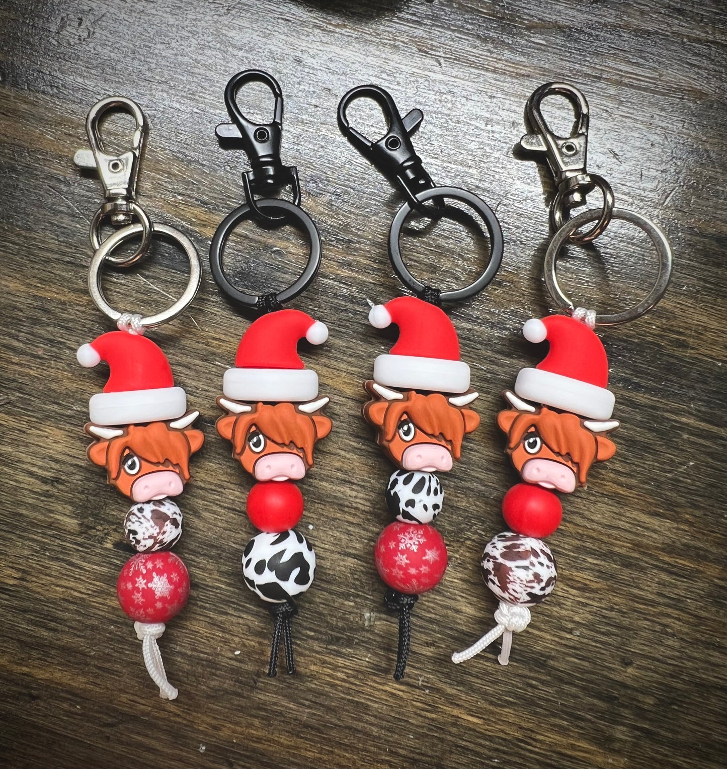 Christmas Highland Keychain