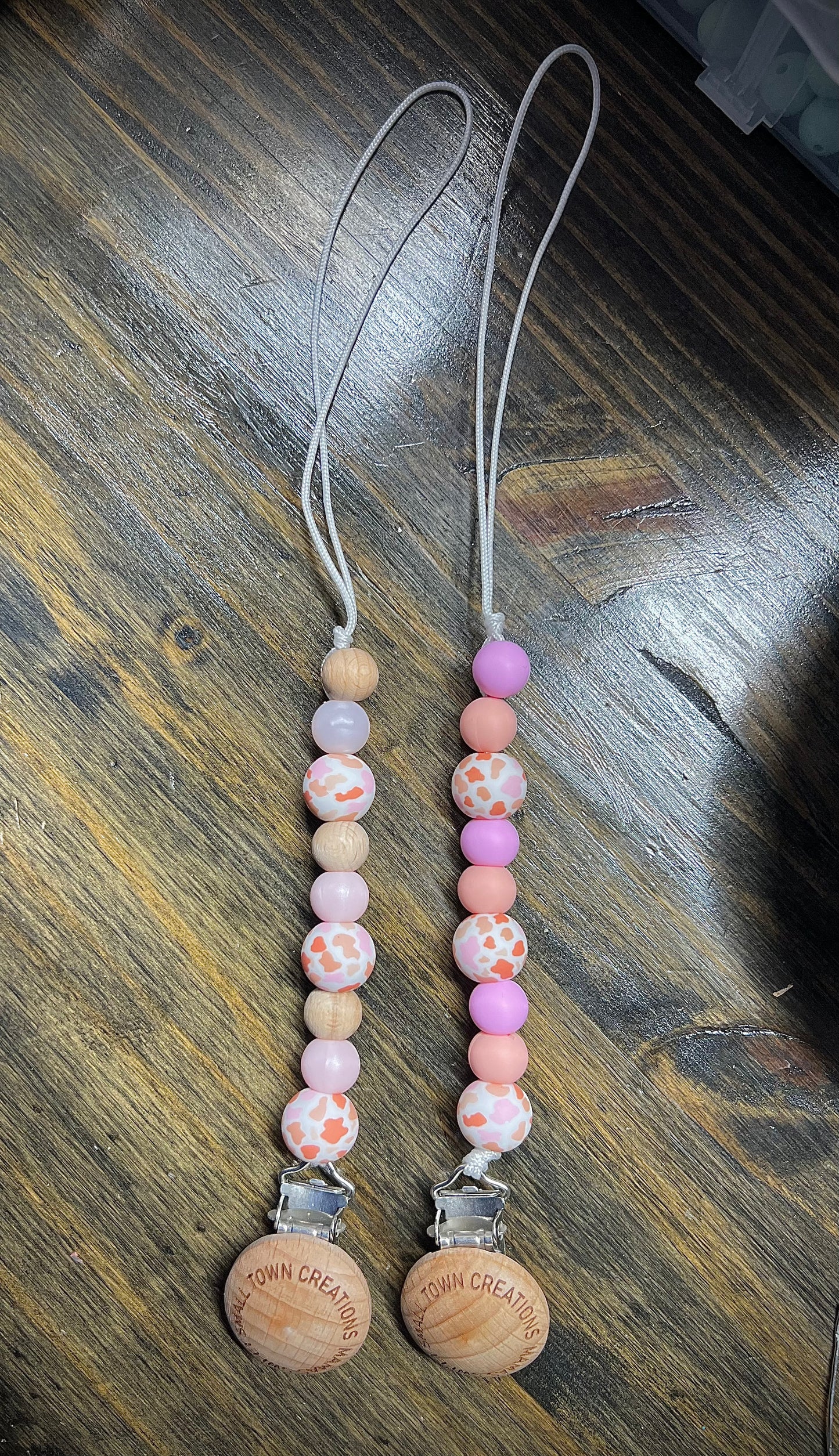 Boho Cow Print Pacifier Holder