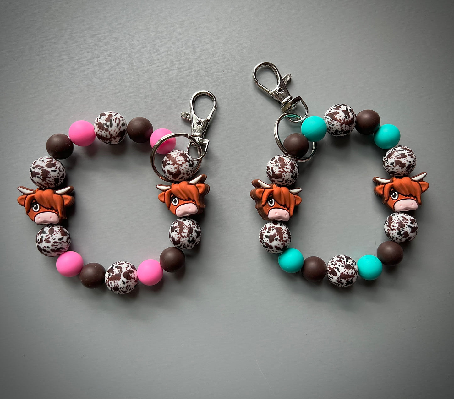 Highland Brown Cow Print Wristlet