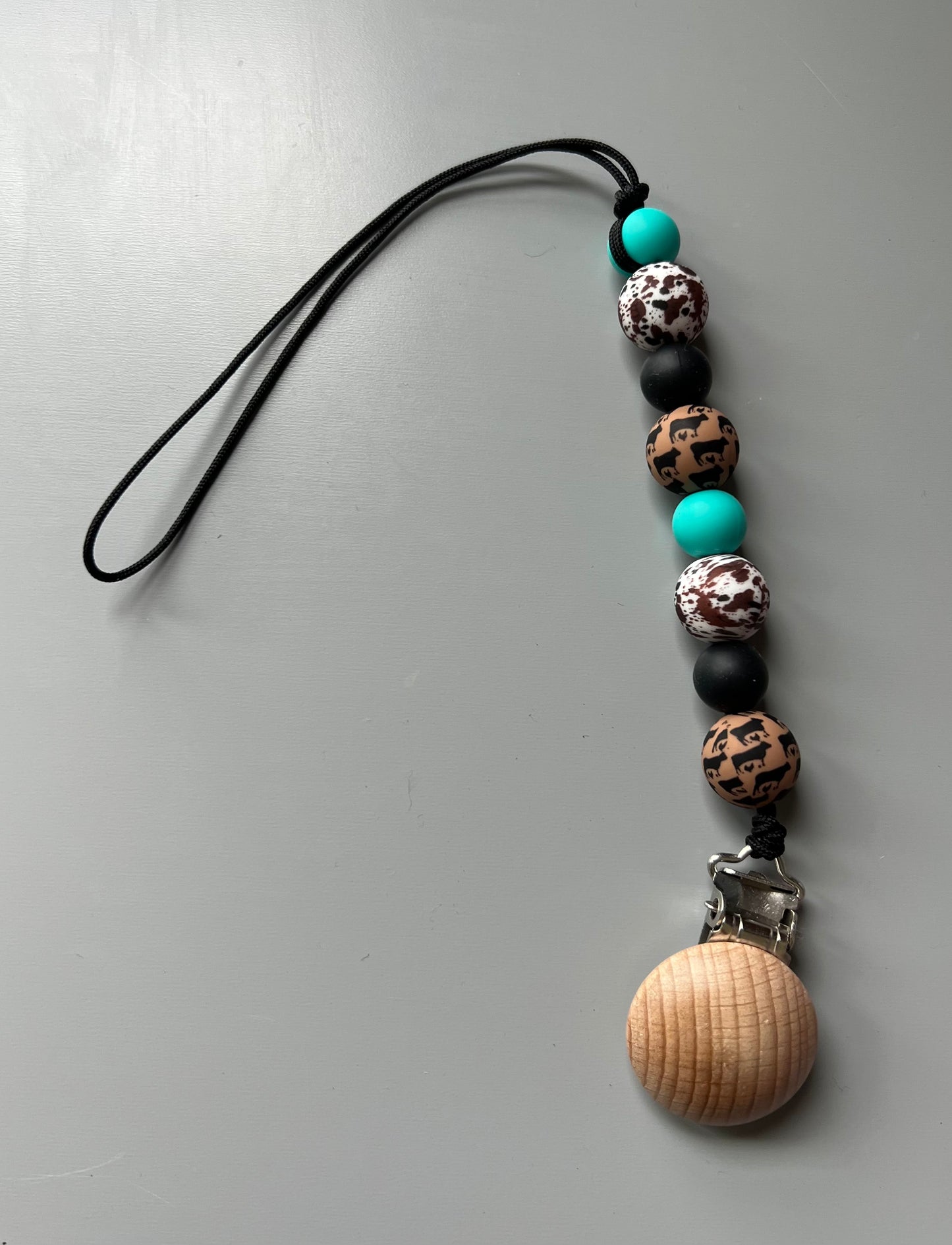 Brown Cow Farm Animals Paci holder