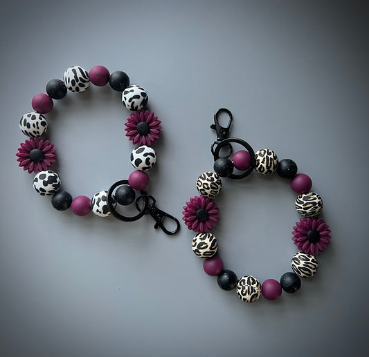 Plum Flower Wristlet