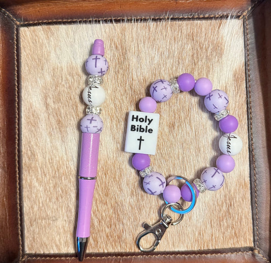 Purple Bible Jesus Bundle