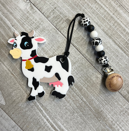 Holstein Cow Teether Set