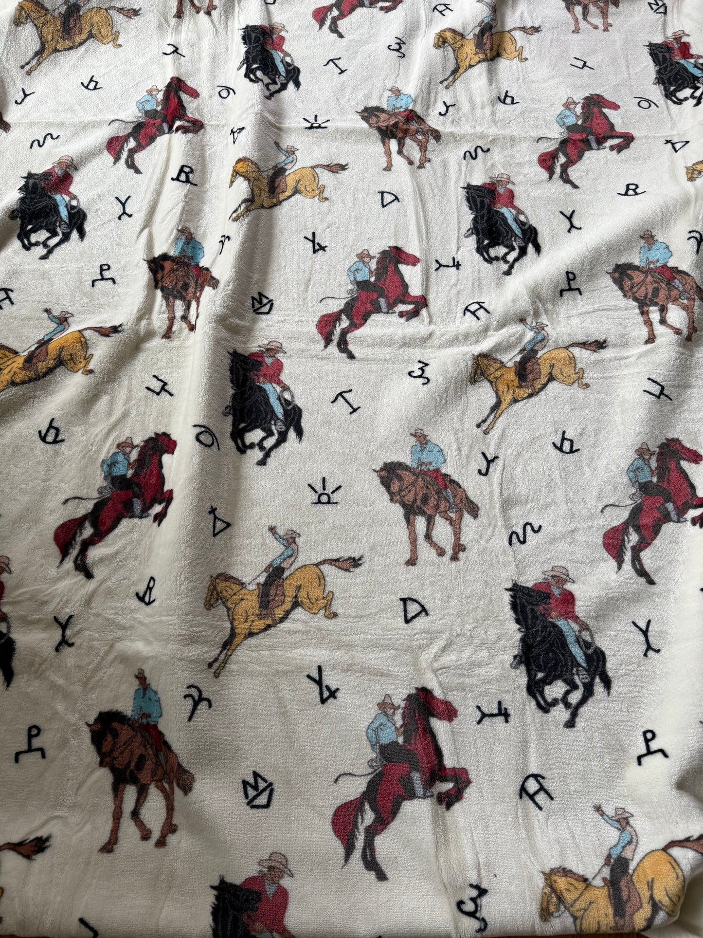 Cowboy Twin Size Blanket Thinner Style