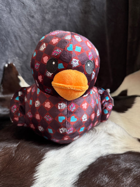 Western Ace Cards Duck Plushie