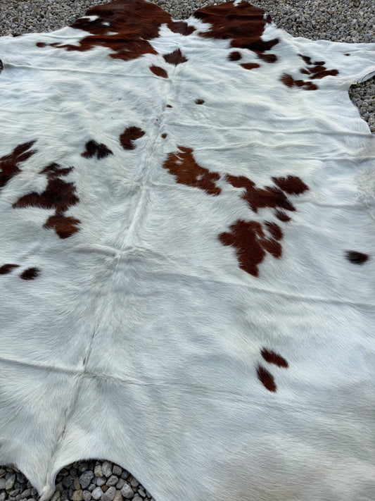 Jumbo Genuine Brown Cowhide Rug #6