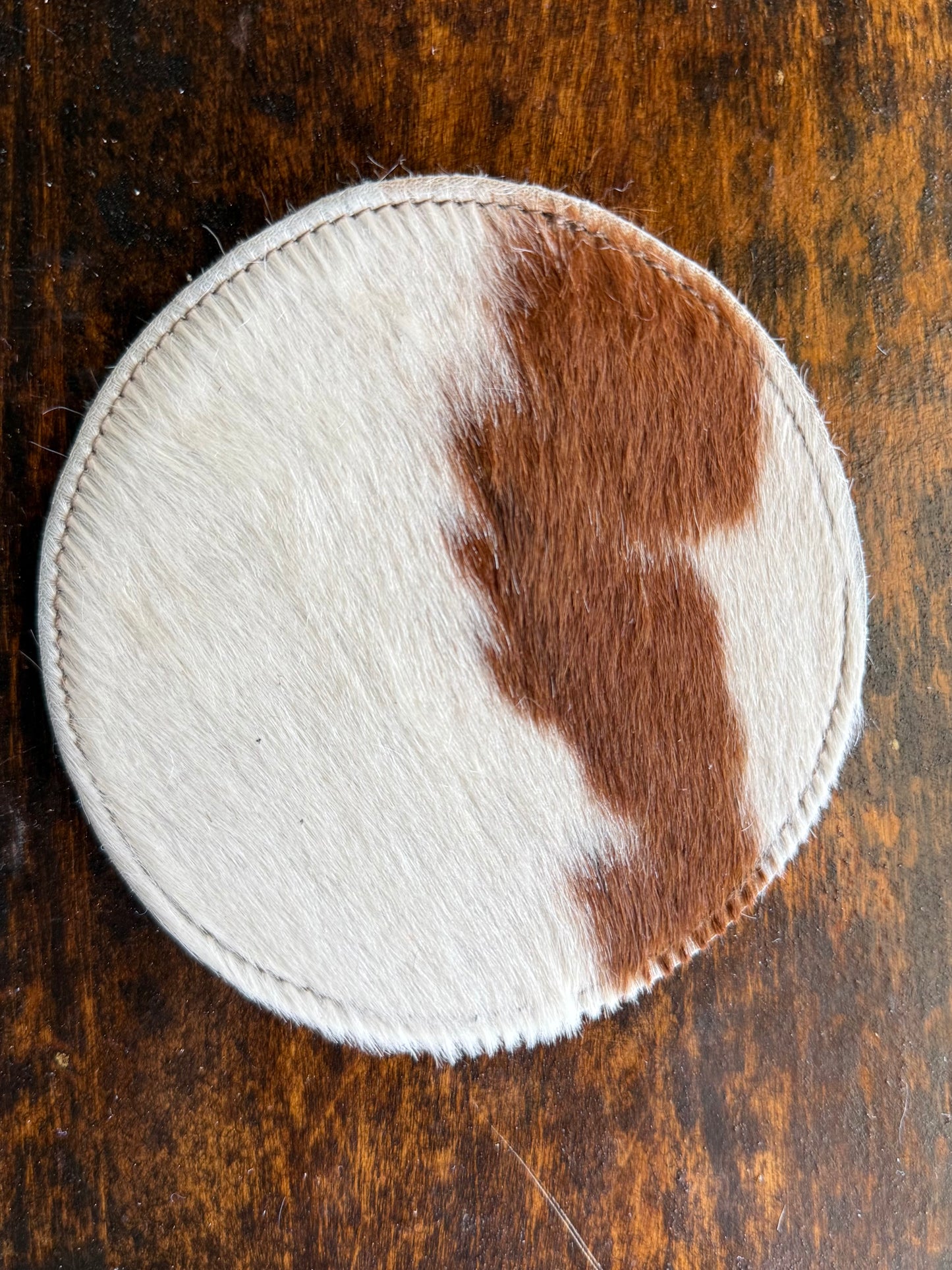 Genuine Cowhide Coaster