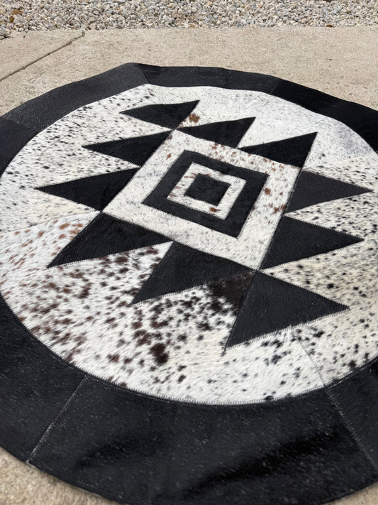Aztec 3ft x 3ft Cowhide Rug