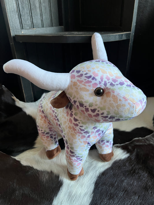 Rainbow Long Horn Plushie