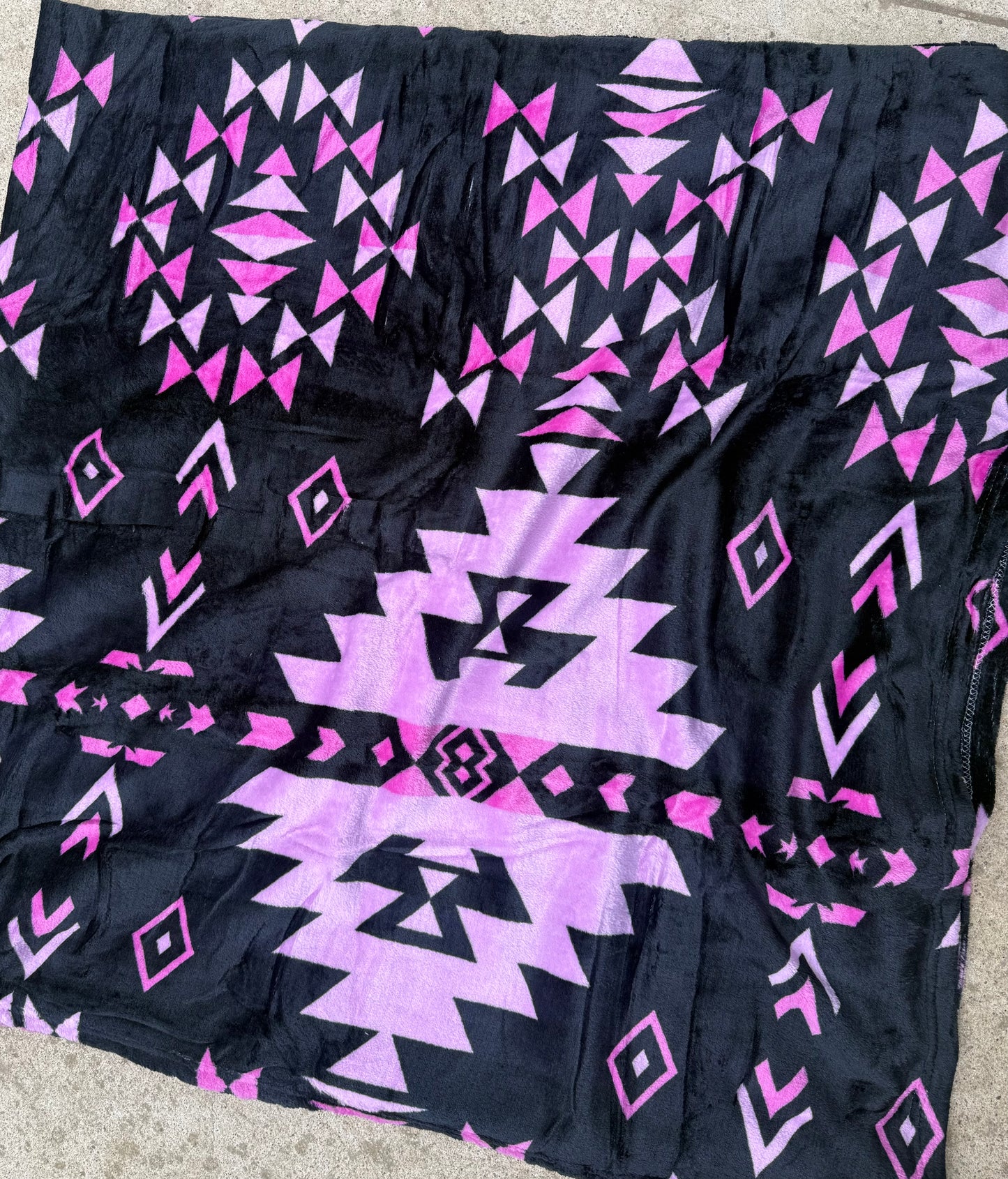 Queen Purple Aztec Blanket Thinner Style