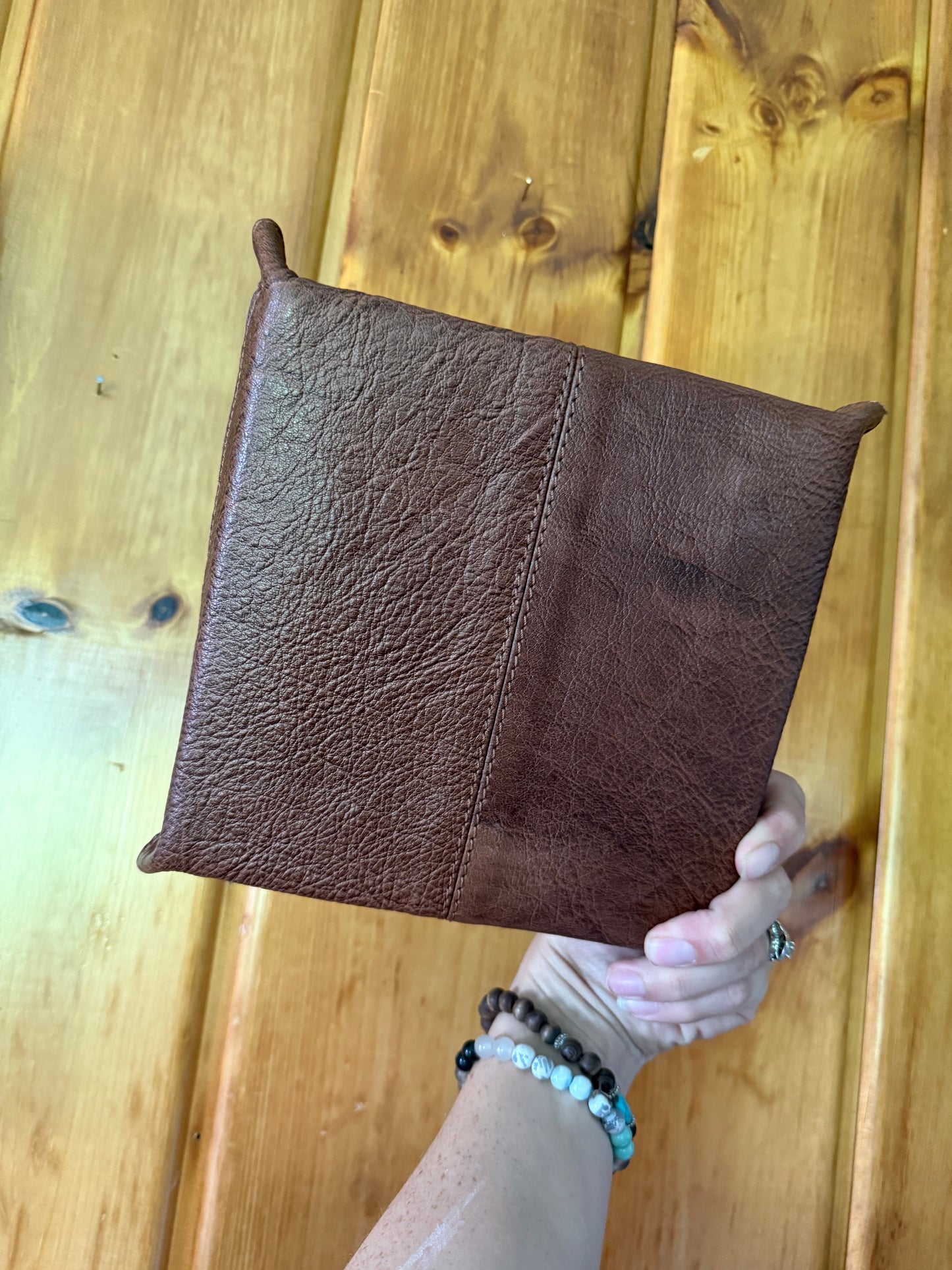 Roping Horse Leather Tray
