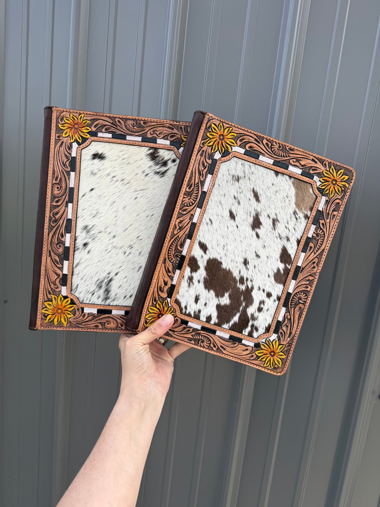 Genuine Leather and Cowhide Planner Folders