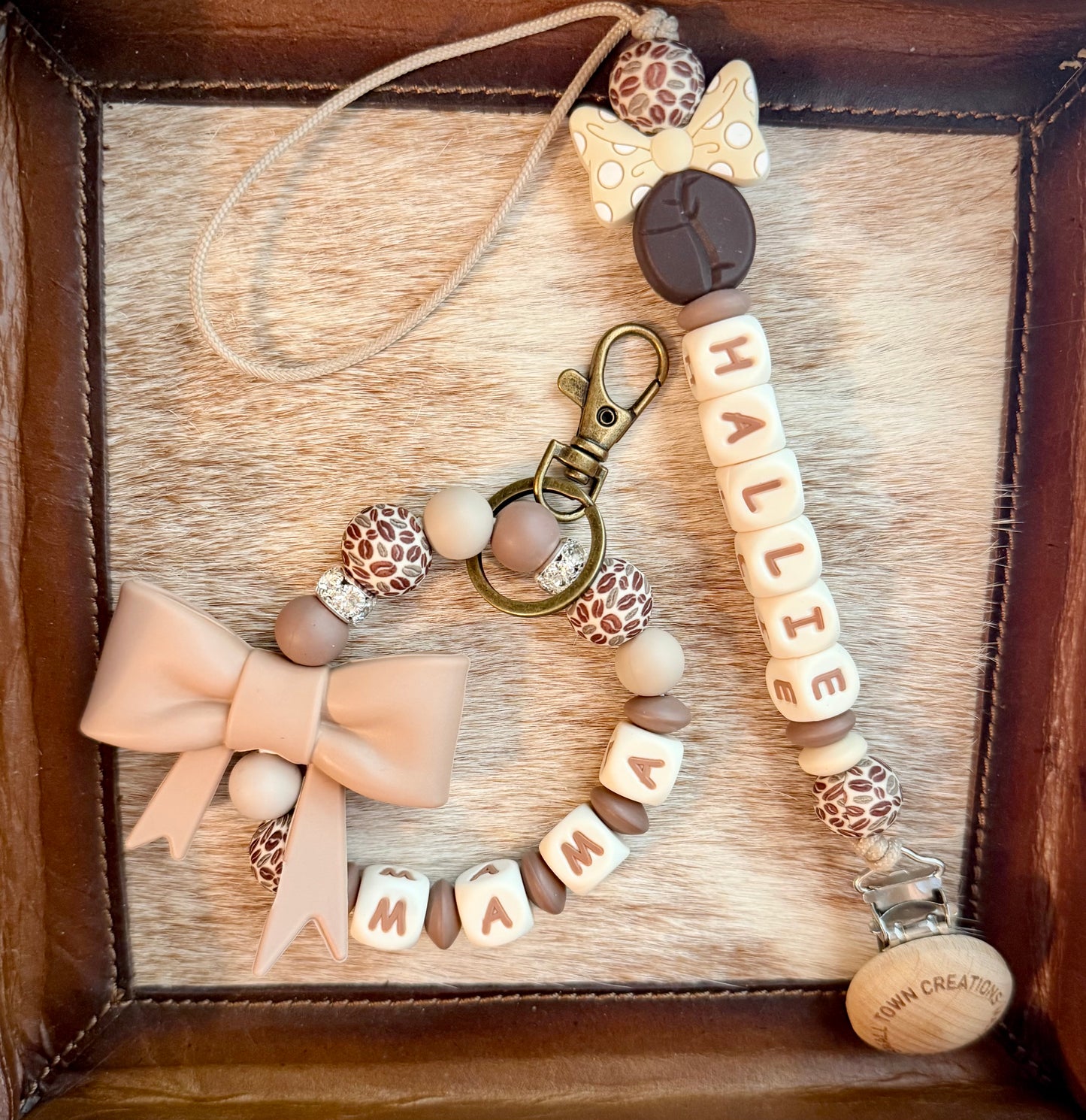 Coffee Bow Mama & Me Set