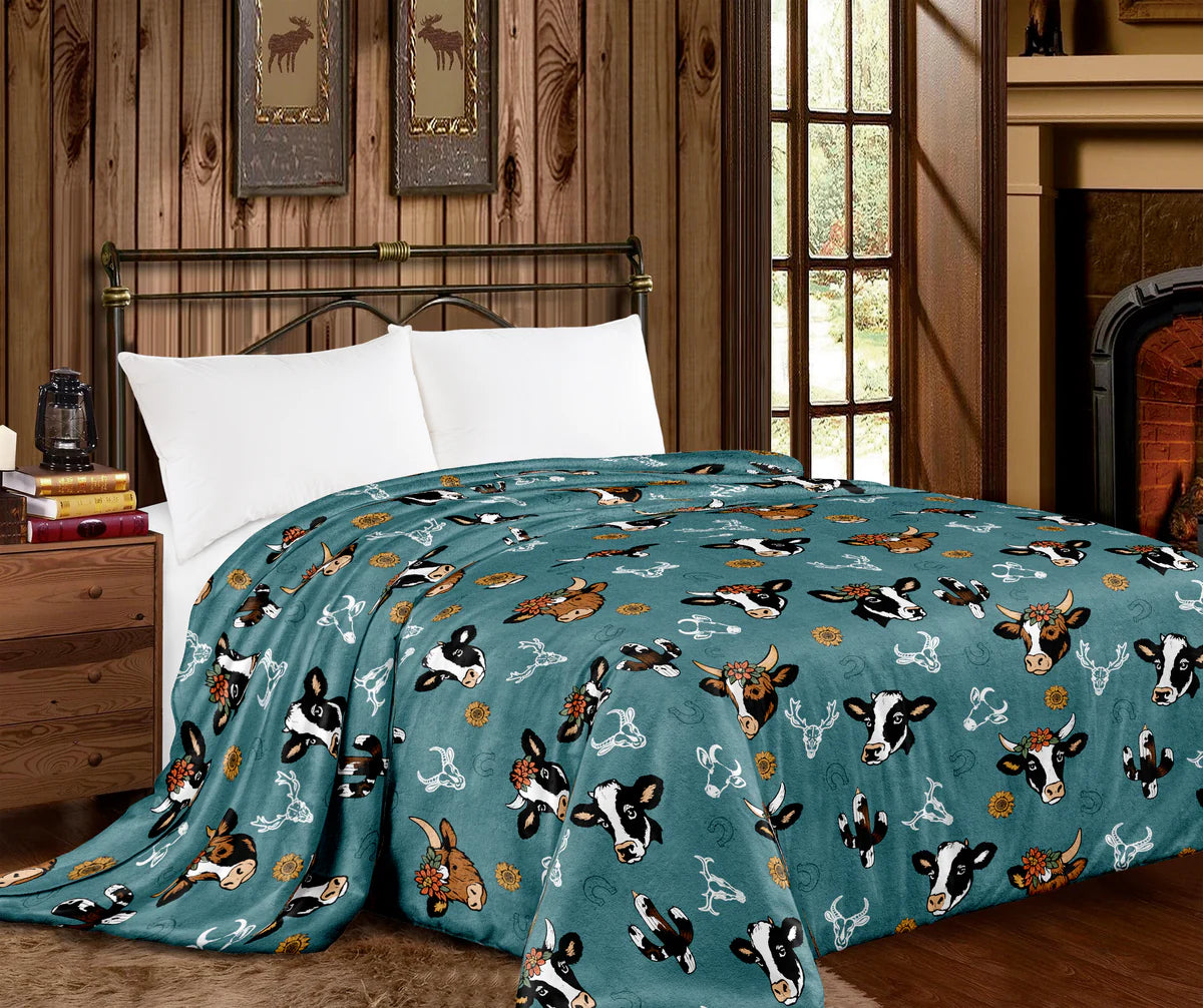 Cows Super Plush King Blanket