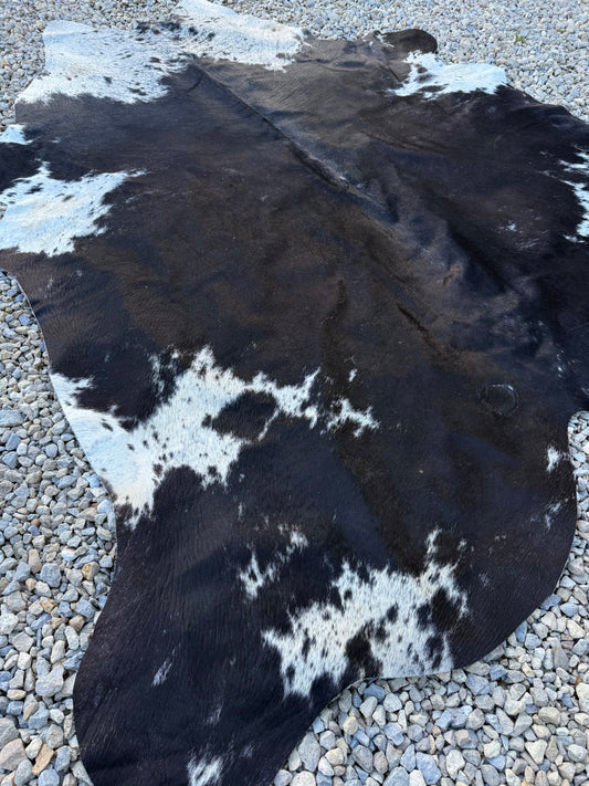 Jumbo Genuine Brown Cowhide Rug #11