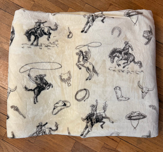 Cowboy Super Plush King Size Blanket
