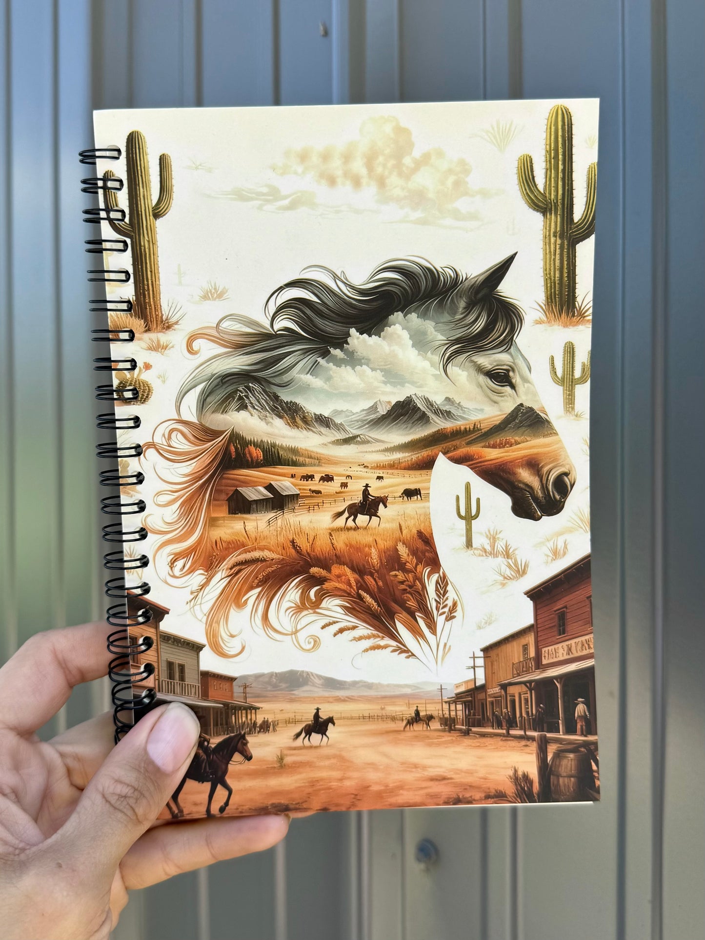 Spiral Western Notebook
