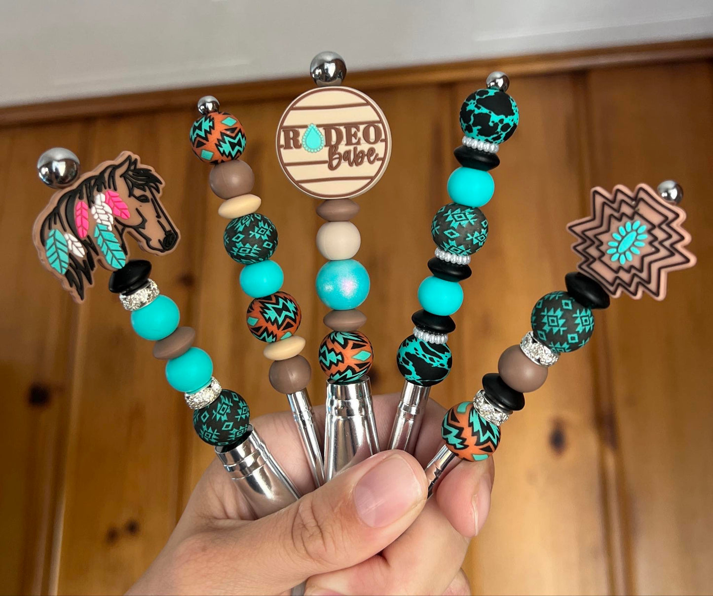 Horse Rodeo Beige Babe Turquoise Makeup Brushes