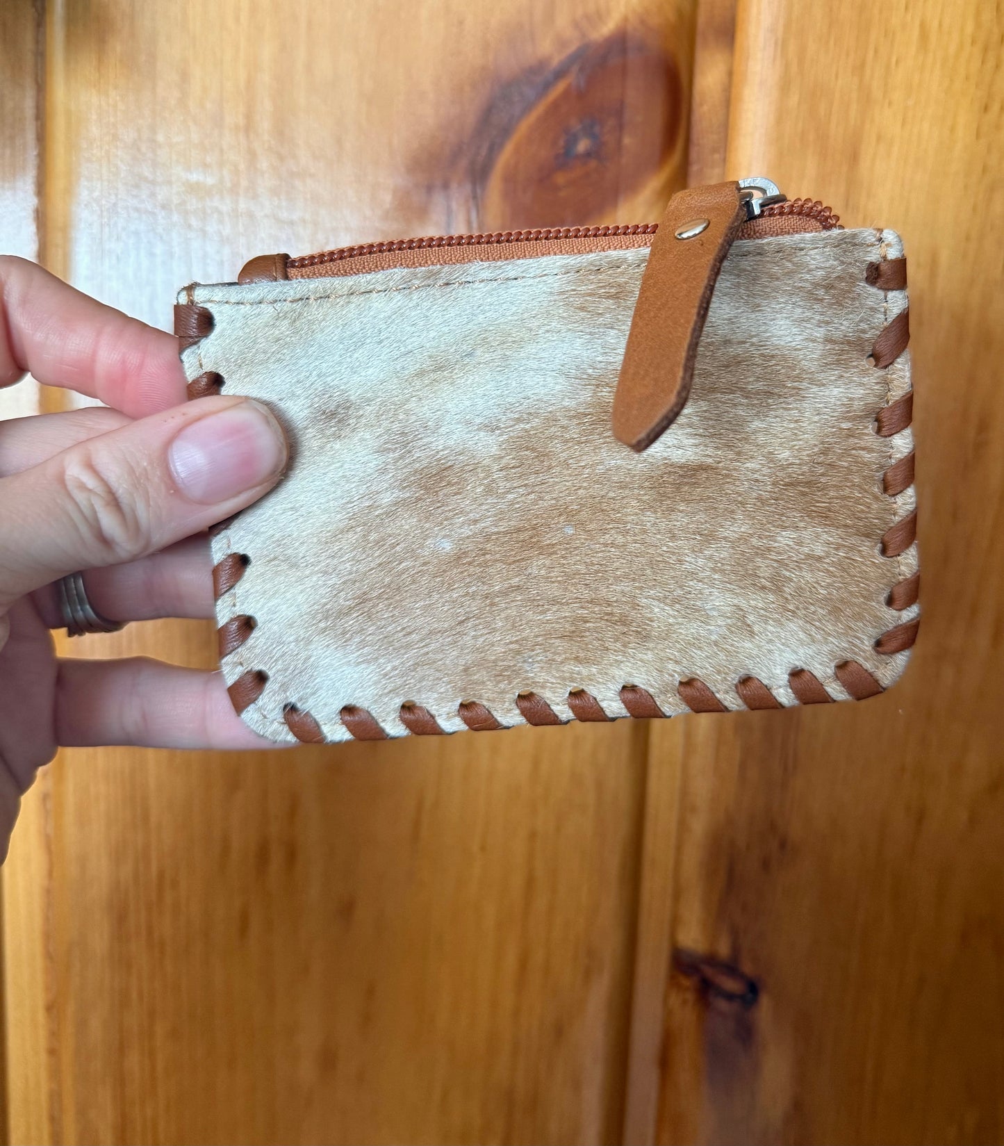 Tooled Flower Coin Purse