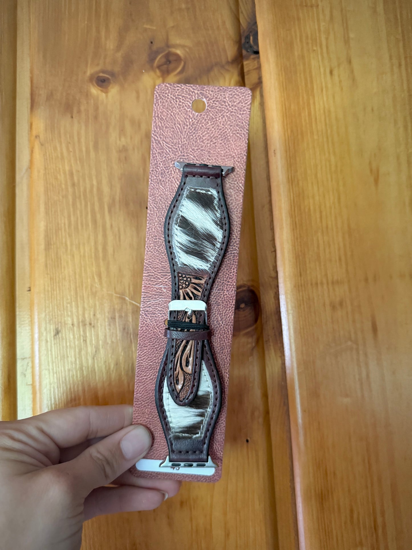 Genuine Cowhide Leather A p p l e Watch Bands 45mm