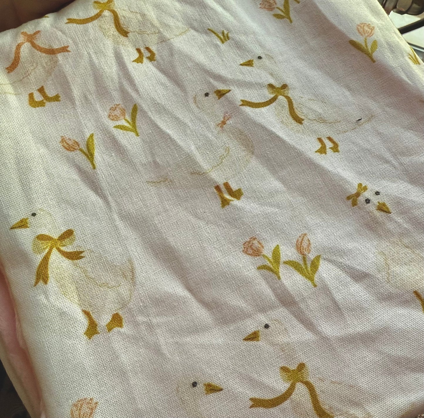 Goose Bow Taggie Blanket