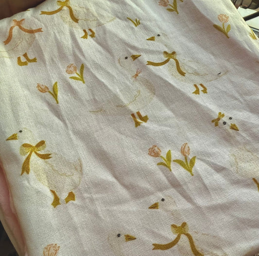 Goose Bow Taggie Blanket