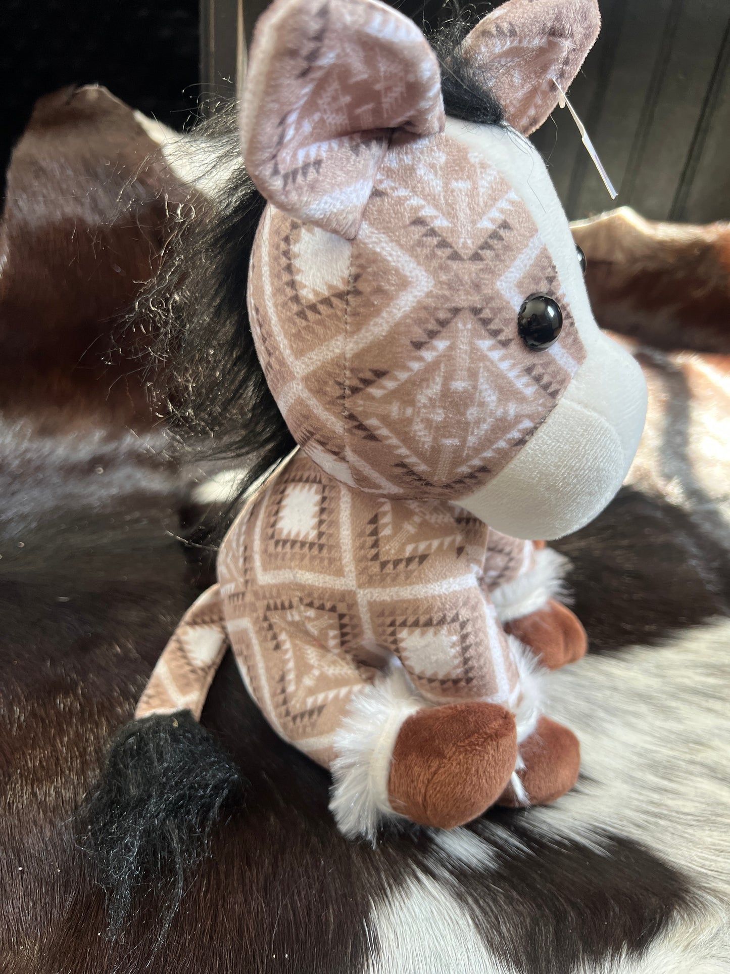 Beige Aztec Horse Plushie