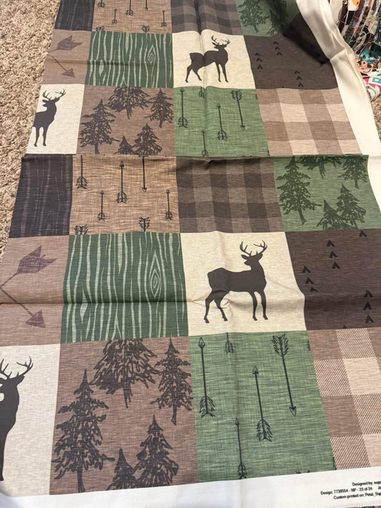 Deer Patch Block Arrows Infant Blanket
