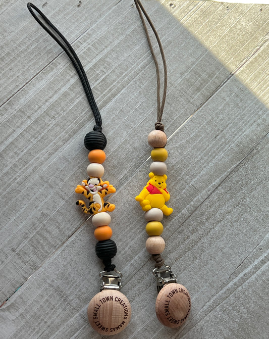 Bear and Tiger Pacifier Holder