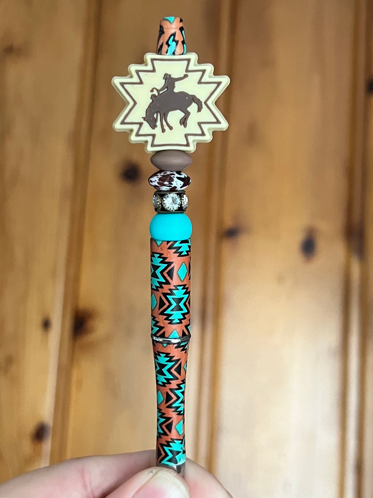 Rust/ Turquoise Rodeo Pen