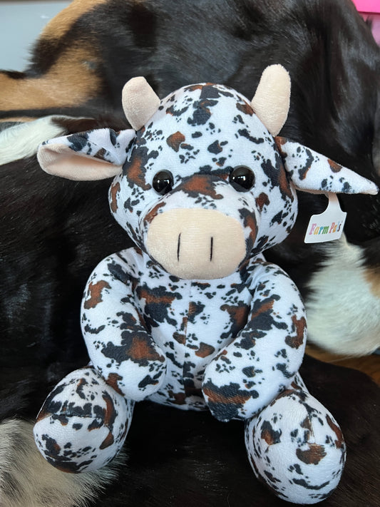 Cowhide Cow Plushie