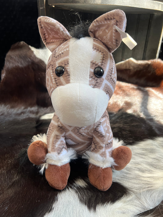 Beige Aztec Horse Plushie