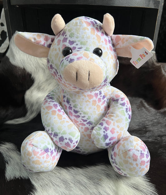 Rainbow Cow Plushie