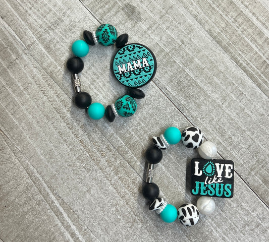 Western Turquoise Cup Charm