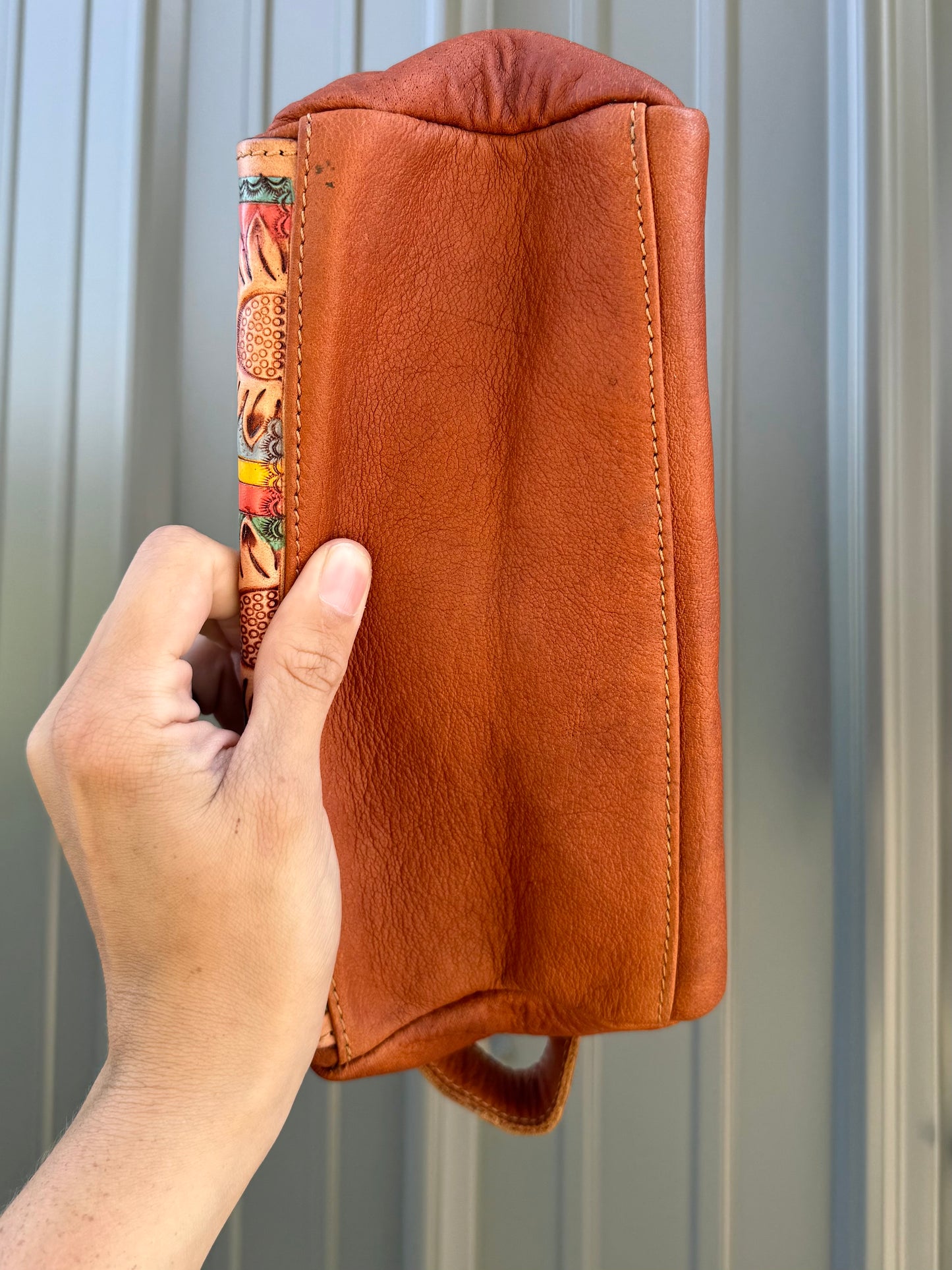 Serape Sunflower Bootstitch Makeup Cosmetic Bag