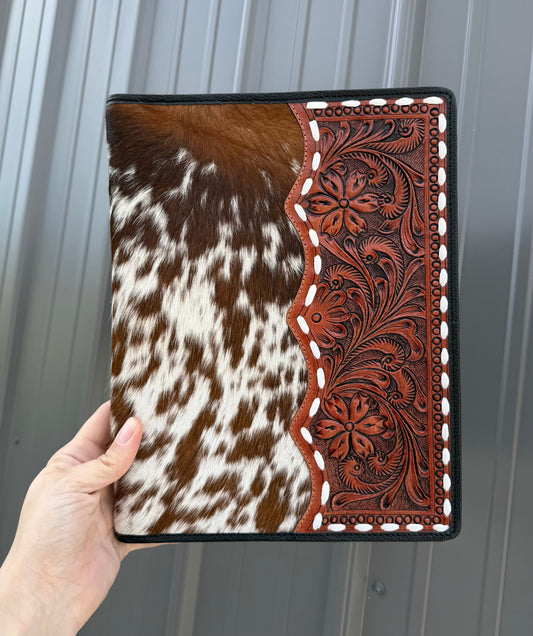 Planner Tooled Leather Cowhide