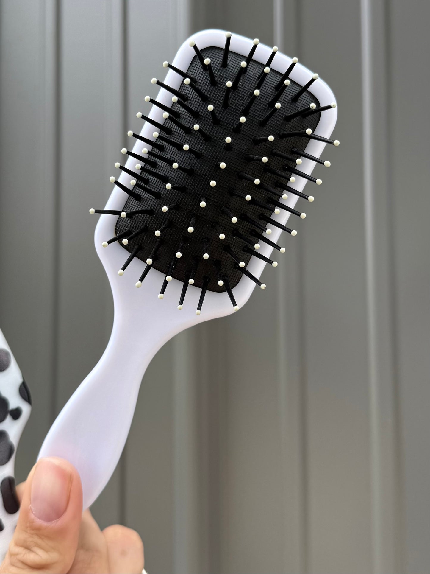 Small Cow Print Hair Brush