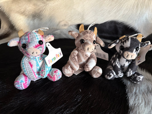 Mini Aztec Sitting Cow Plushie