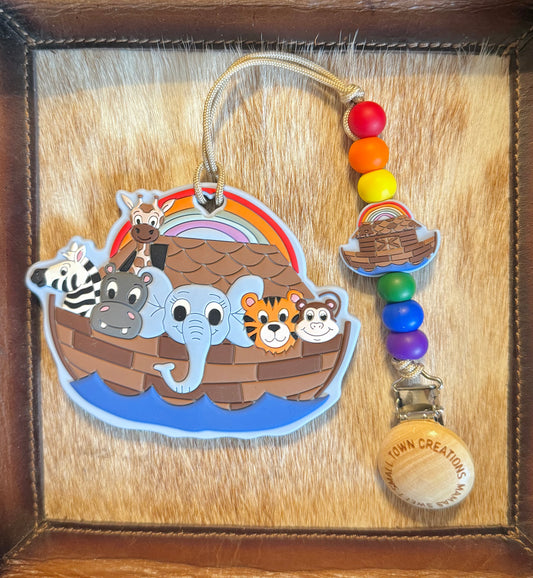 Noah’s Ark Teether Clip