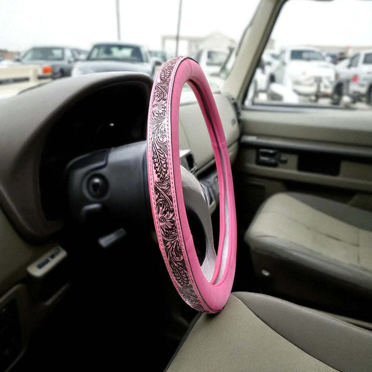 Genuine Leather Steering Wheel Cover