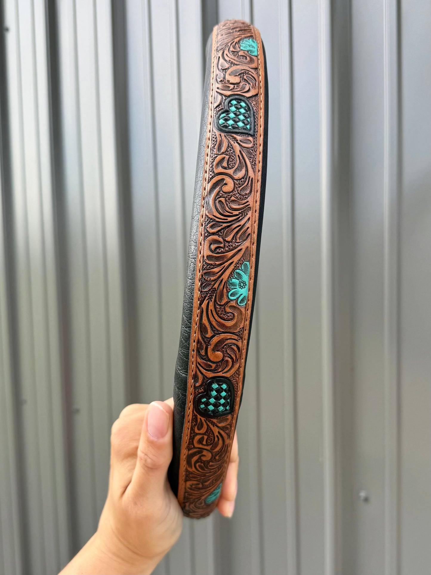 Genuine Leather Steering Wheel Cover