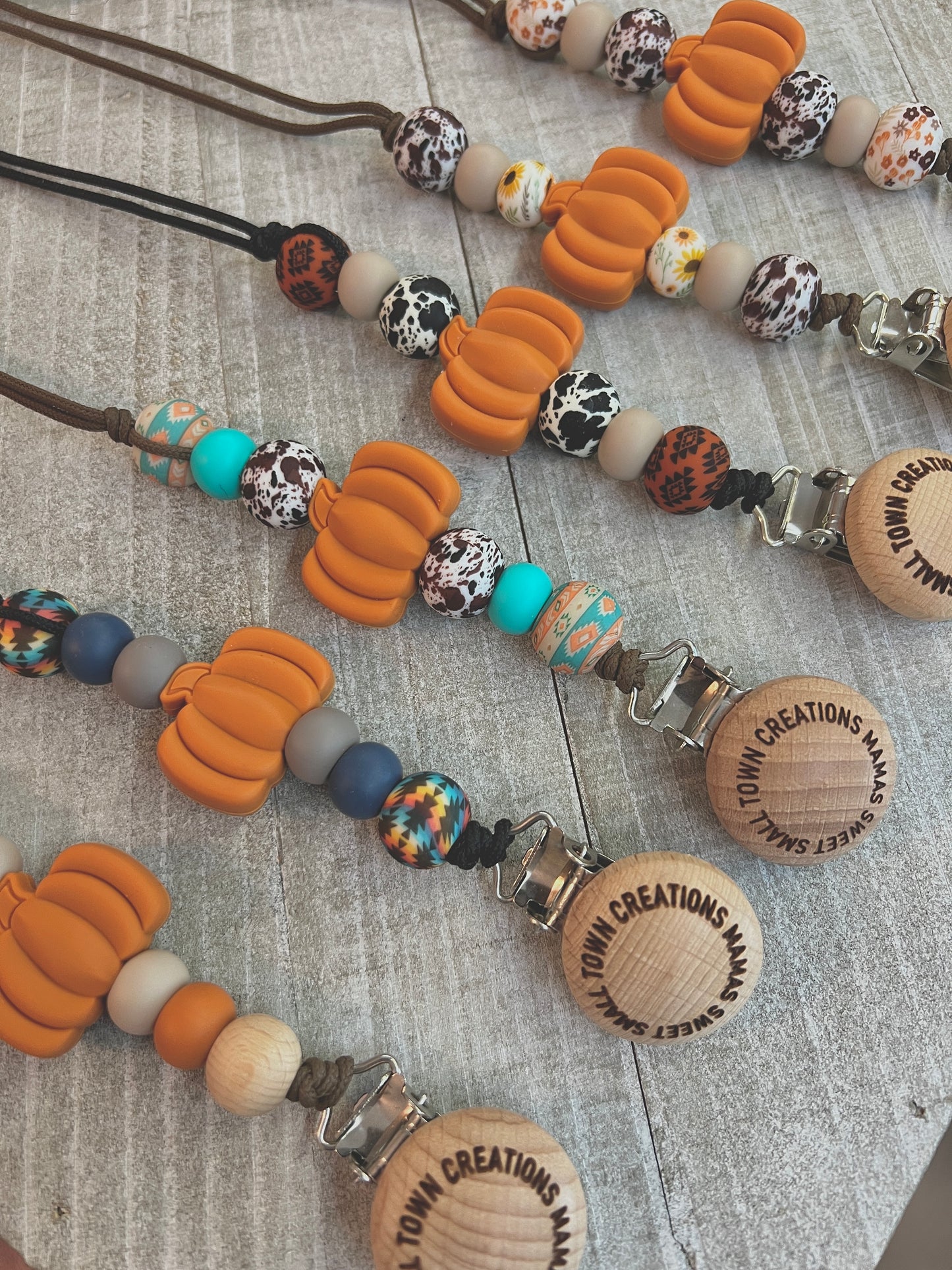 Western Pumpkin Pacifier Holders