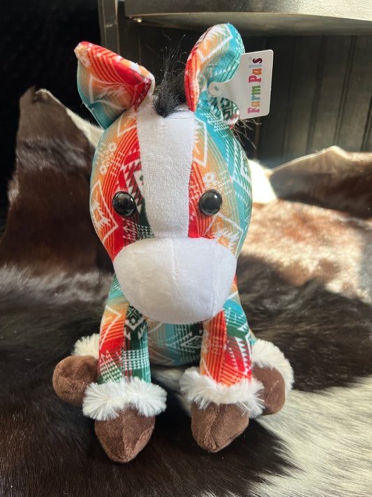 Serape Aztec Horse Plushie