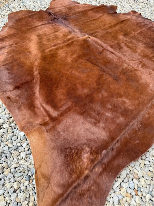 Jumbo Brown Genuine Cowhide Rug #15