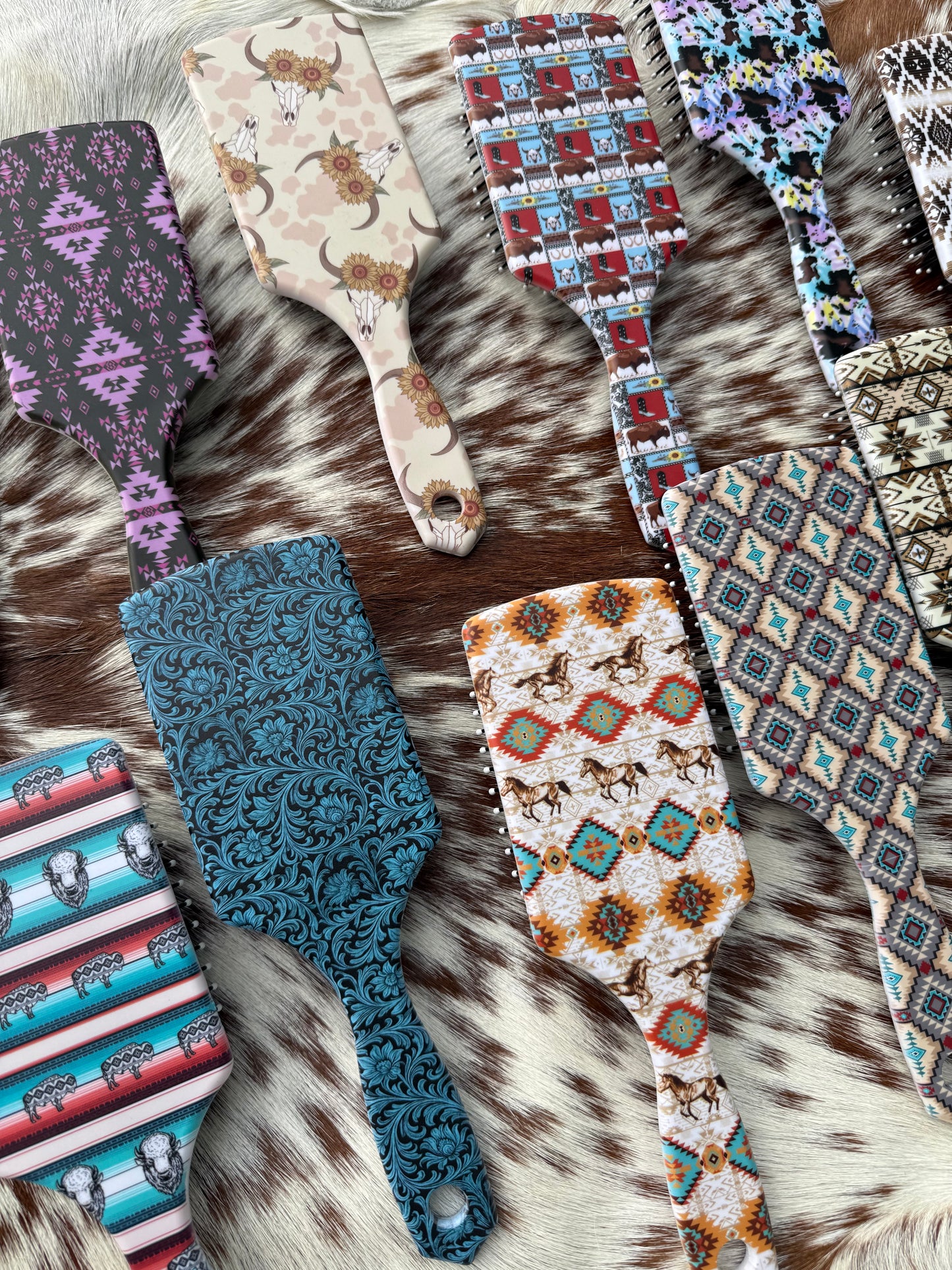 Western Cow Hair Brush